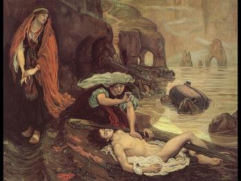 Ford Madox Brown : Don Juan Discovered by Haydee